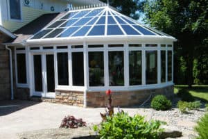 Kool View Sunroom with Tinted Windows Exterior 4