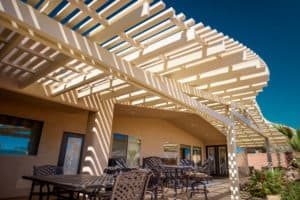 Organically Shaped Pergola in Madison WI