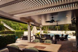 Pergola with Ceiling Fan Madison WI