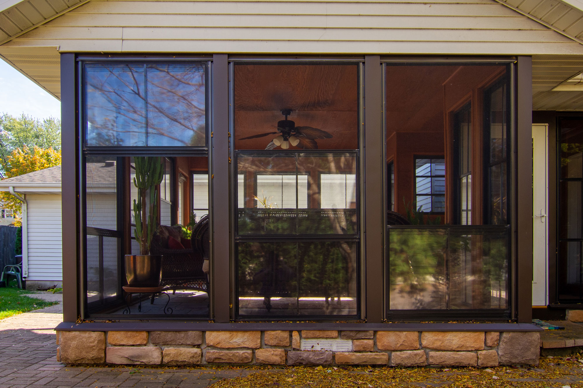Memory Vinyl Windows Sunroom Addition VSeries Kool View