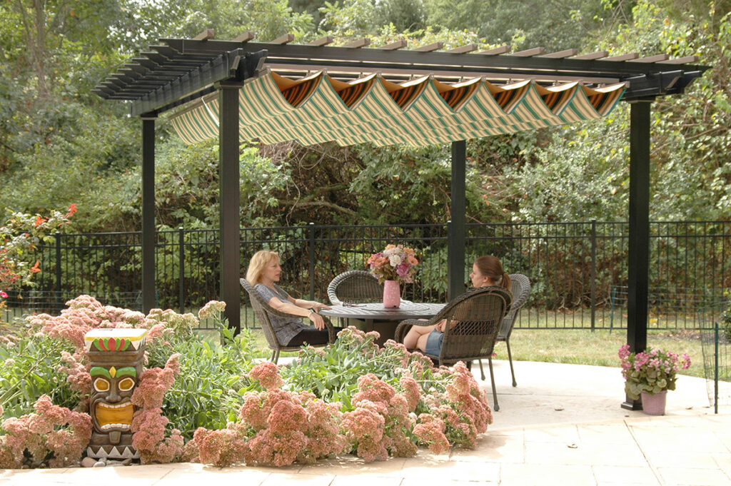 Canopy Shade Installation Madison WI Under Pergola