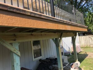 Decks Madison WI Second-Story Stone Deck Wood Decks