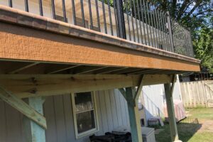 Decks Madison WI Second-Story Stone Deck Wood Decks