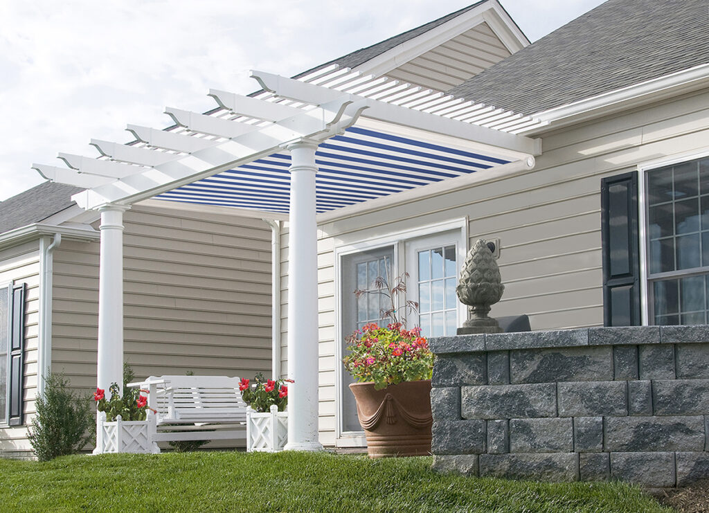 Tension Shade Under Pergola Madison WI Privacy Shades