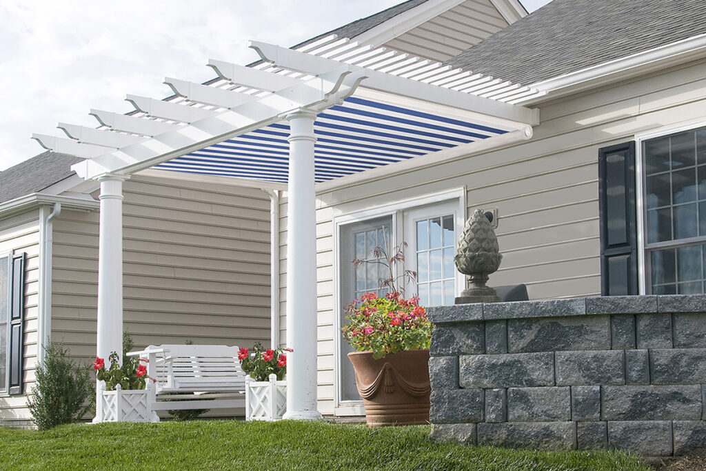 Tension Shade Under Pergola Madison WI Privacy Shades