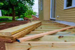 Custom Built Wood Deck Contractors Deck Railings