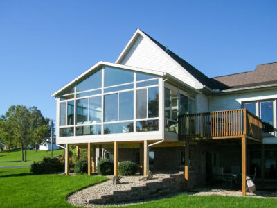 A solid roof sunroom on a perfect Wisconsin day. 